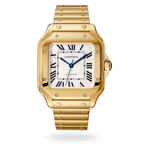 cartier mens watch gold|cartier gold watch men's models.